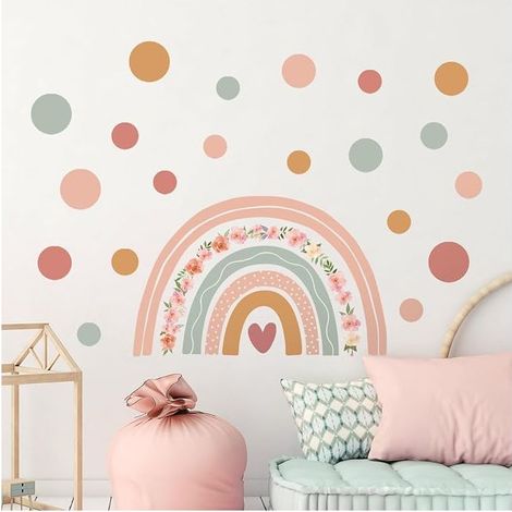 Wall Stickers Rainbow Bohemian Dots (1/5)