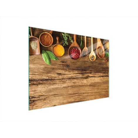 Planche à découper en verre 40x30 épices
