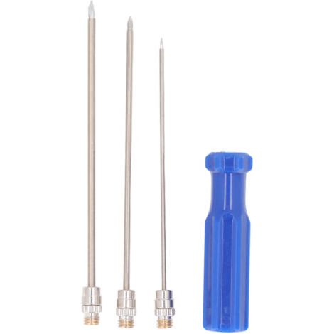 3 pièces trocart de bétail en acier inoxydable distribution aiguille de dégonflage de l'estomac équipement vétérinaire instruments chirurgicaux pour la perforation du rumen de vache de bétail (1/5)