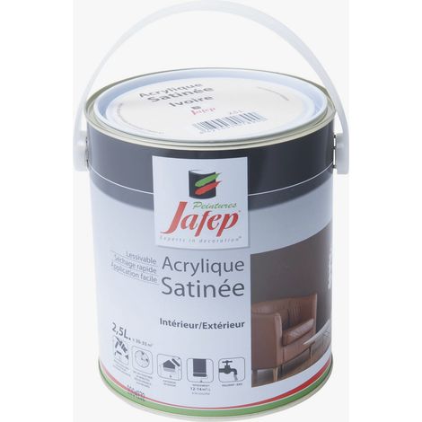 Pintura acrílica satinado marfil Jafep 2,5 L (1/5)
