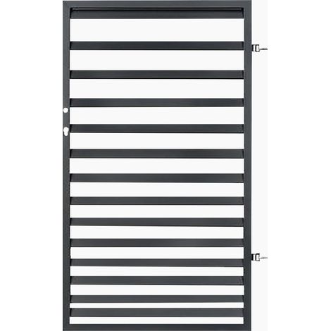 Polbram Einzeltor Leni 120 rechts 90 x 120 cm, RAL-Farbe 7016 Gartentore (1/3)