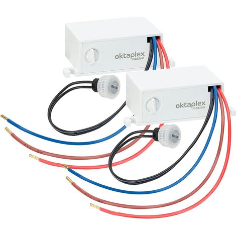 2 Interrupteur crépusculaire, Capteur lumière IP65, Blanc 230V, Extérieur Intérieur (1/5)