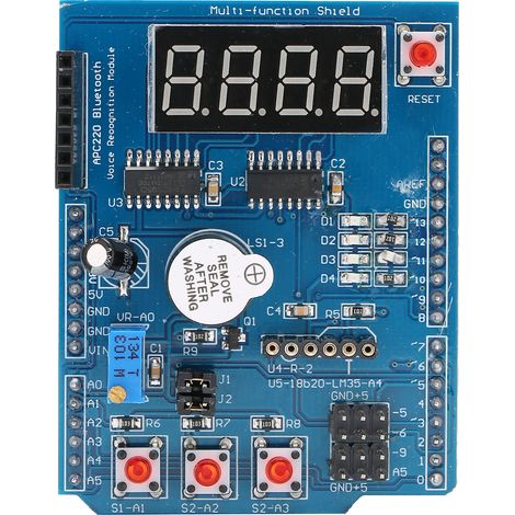 Kit de Développement avec Shield d'Extension Multifonction pour Capteurs - Alimentation 5V (1/5)