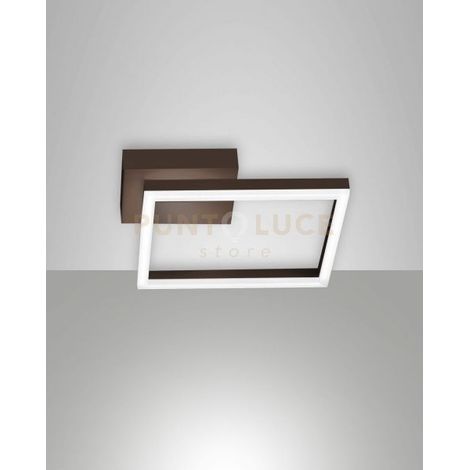 BARD APPLIQUE CORTEN 1 LUCE a LED 3000K - 22W - 2160 lm DIMMERABILE C/ACC.