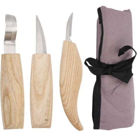 Outils de Sculpture sur Bois, Kit de Couteaux Whittling, Outils Manuels de Travail du Bois, Couteau à Sculpter le Bois pour Sculpter, Couper eTailler le Bois