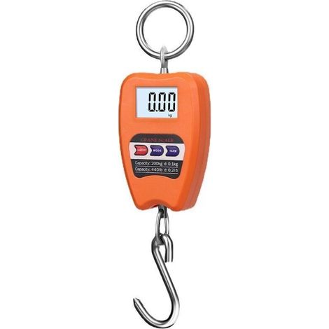 Balanza digital industrial profesional con gancho dinamométrico de resorte, 200 kg (1/5)