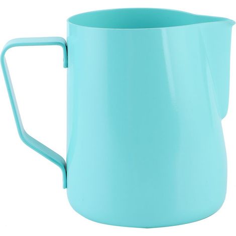 Lot Mousseur à Lait en Acier Inoxydable 600ml Bleu - Pichet à Café pour Latte Art (1/5)