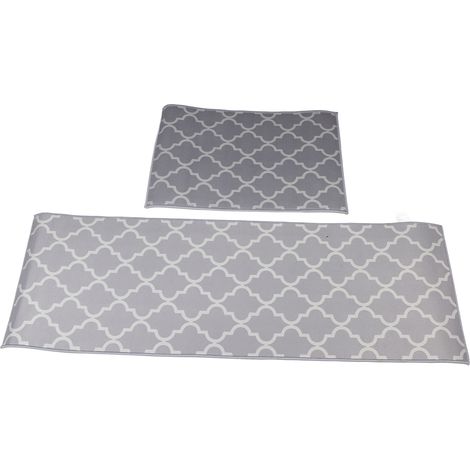 Lot de 2 tapis de cuisine anti-poussière, tapis de sol décoratif pour la maison, le bureau ou l'hôtel. (1/5)
