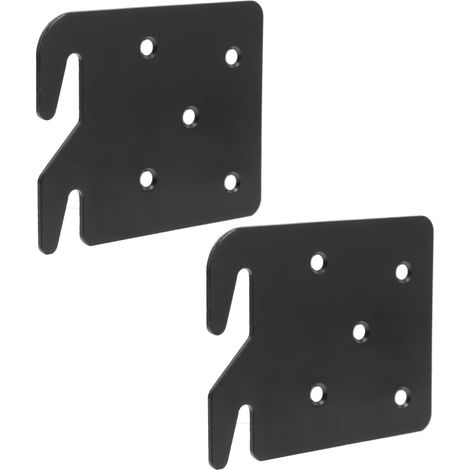 2 Pièces Crochet de Fixation Noir en Métal pour Cadre de Lit et Pied de Lit Solide et Installation Rapide pour Divers Types (1/5)