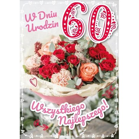 Biglietto d'auguri per il 60° compleanno