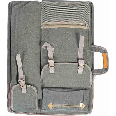 Portable Bag Artists - Large Multifunctional Canvas Bag for Sketching Board (Smoky Grey) (1/5)