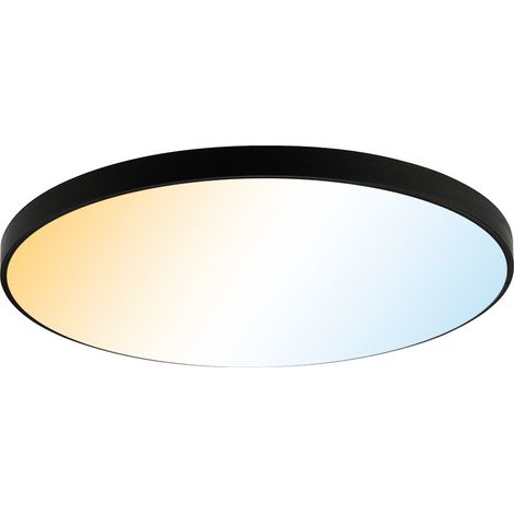 Plafonnier HAZEL 24W 1680lm 3CCT IP20 rond noir HOROZ (1/5)