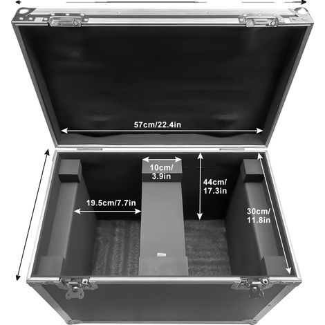 Flightcase, Protection Durable, Rangement Pratique, 60.5X33.5X44CM (1/2)