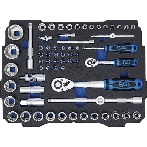Insert pour BOXSYS1 2 - Jeu de 65 Douilles 6,3 mm (1/4) et 12,5 mm (1/2) - Systainer - Organisation et Accessibilité O - D-Work