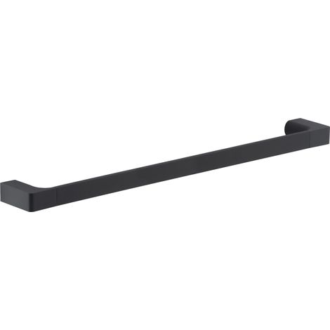 Moderno Porta Toallas De 60 Cm En Latón Acabado Negro Mate  Palazzo