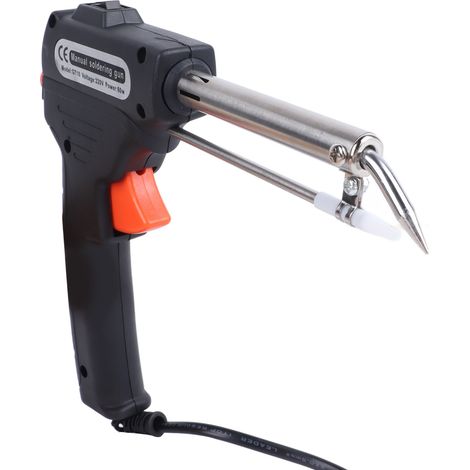 Handlötset, 60-W-Lötkolben mit 50 g Lötdraht für Leiterplatten, Elektronikreparaturen im Heimwerkerbereich, schwarz, EU-Stecker, 220 V (1/5)