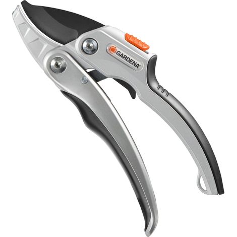 GARDENA Forbici da giardino con cricchetto SmartCut: taglio a incudine, per rami fino a Ø 25 mm, moltiplica forza x 1,5 (8798-20) (1/4)