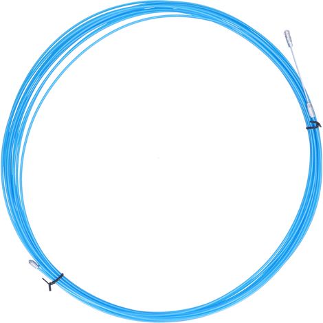 Câble en acier inoxydable gainé de plastique bleu, 20 m / 65,6 pi, pour la traction et le levage d'ascenseurs (1/5)