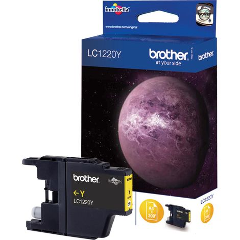 Brother LC1220Y cartouche d'encre originale Jaune (1/2)