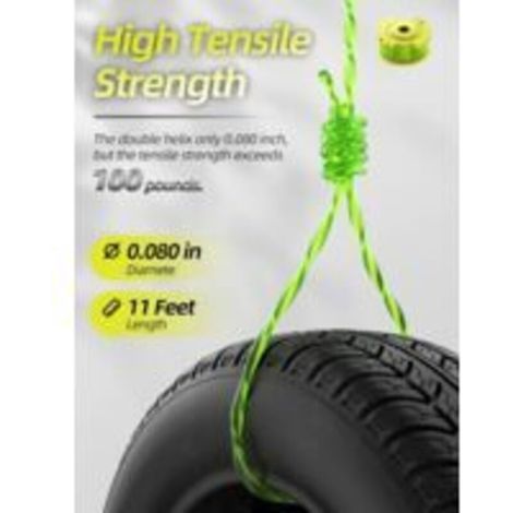 Bobina di filo per decespugliatore da 11 pezzi, Ø2,0 mm, 3,4 m, compatibile con Ryobi ONE+ 18V/24V/40V, sistema di alimentazione automatica, per la manutenzione del giardino. (1/4)