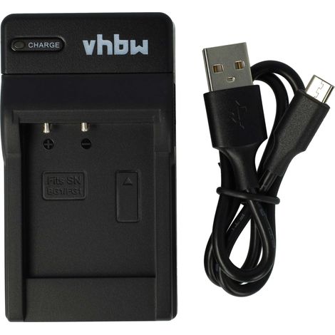 vhbw USB-C Ladegerät kompatibel mit Sony Cybershot DSC-W210, DSC-W215, DSC-W220, DSC-W230, DSC-W270 Kamera - Ladeschale + USB-C Kabel Ladeanzeige (1/5)