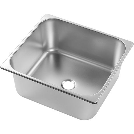 Évier encastré 330x300x150mm acier inoxydable 304, bonde 40mm pour camping-car bateau cuisine salle de bain (1/5)