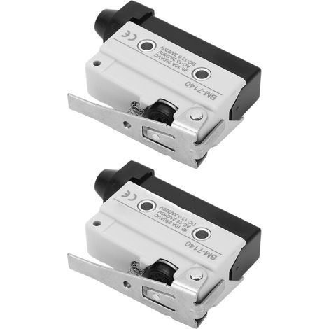 2 micro-interrupteurs de fin de course 220 Ω 60 RF 8,5 PT 2,5 OT 2MD à levier NO+NC 250 V CA (1/5)