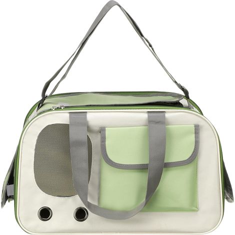 Sac de transport portable pour animaux de compagnie, en tissu Oxford, modèle ventilé pour chiens et chats jusqu'à 10 kg, idéal pour le camping, la randonnée et les vacances. (1/5)