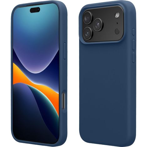 Housse Compatible avec Apple iPhone 18 Pro/iPhone 17 Pro Coque - Housse de téléphone Protection Souple en TPU Silicone - Bleu Marine (1/5)