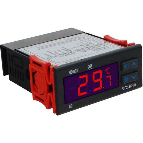 Contrôleur de température numérique STC-9200 avec fonction d'alarme pour ventilateur de dégivrage de réfrigérateur (1/5)
