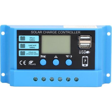 20A PWM Photovoltaik-Laderegler-Zubehör mit zwei USB-Ausgängen (1/5)