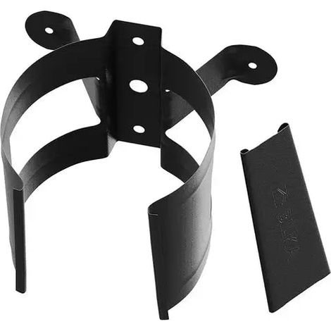 Collier de descente acier Ø90 mm – Noir RAL 9005