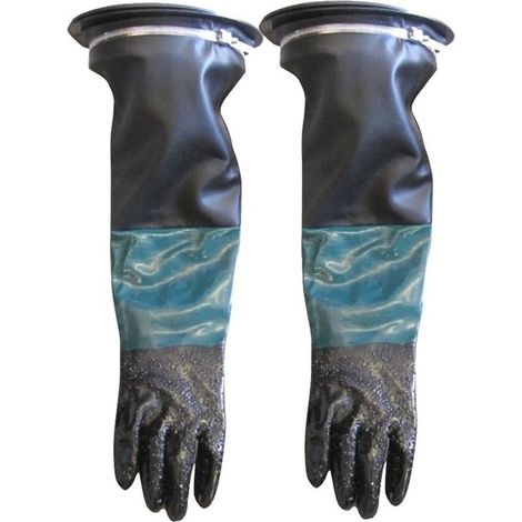 1 Pair 60cm P Sandblasting Gloves with (1/5)