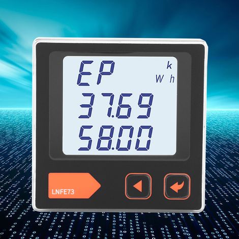 Testeur de puissance numérique intelligent triphasé multifonction LCD LNFE73 (1/5)