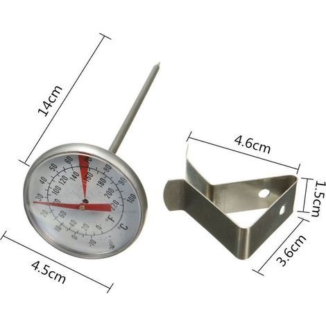 Metallclip-Thermometer mit Skala und Krugklemme – Zubehör für die Kerzen-, Seifen- und Marmeladenherstellung (1/3)