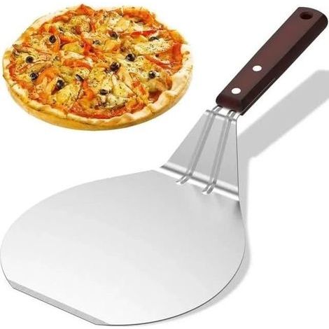 Pelle à pizza - Non spécifiée - 33 cm - Acier inoxydable - Pratique pour le four et le gril (1/4)