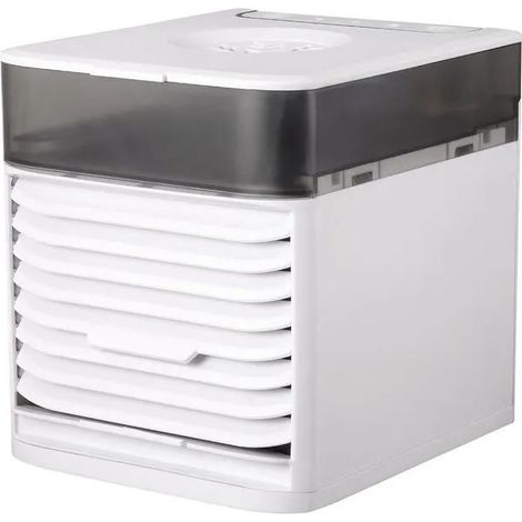Mini raffreddatore d'aria USB Dispositivo di raffreddamento da tavolo portatile silenzioso bianco da 20 cc, tutto in uno, per umidificazione e raffreddamento