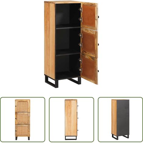 vidaXL Credenza Marrone 40 x 33 x 110 cm Legno di mango massello