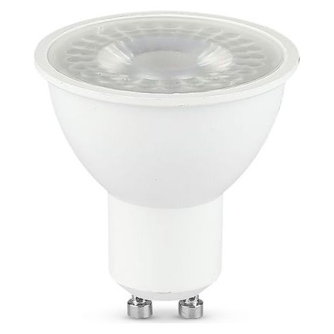 V-TAC VT-291 Lampadina leD GU10 Faretto 7.5W 38° Copertura Trasparente luce 3000K - 218751 (1/5)