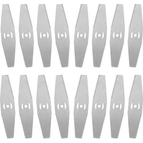 Coupe Bordure Lame De Rechange, 16Pcs Lames Métal Coupe Bordure, Lame Tondeuse à Gazon Universelle, pour Coupe Bordure sans Fil Garniture De Jardin,Metal Blade (1/3)