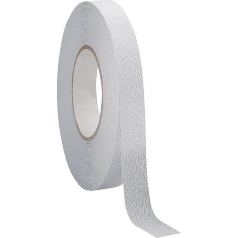 Nastro antisdrucciolo Bianco per gradini mis. 25 mm x 4,5 metri - Rotolo adesivo antiscivolo facilmente ritagliabile (1/4)