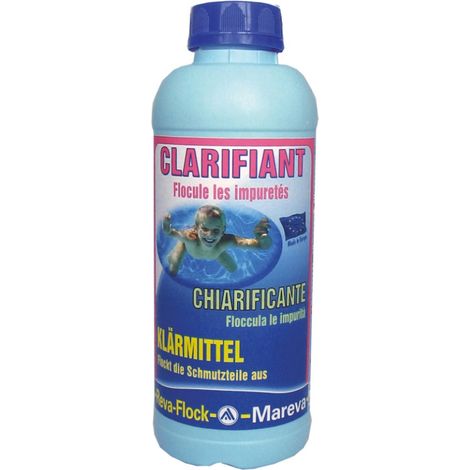 Mareva – Clarifiant floculant pour piscine – Liquide 1L – Élimine impuretés et trouble – Efficacité rapide et durable (1/3)