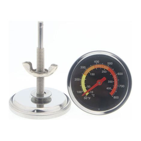 Ahlsen BBQ Stainless Steel Barbecue Thermometer Temperature Gauge for Beef Meat Barbecue Cooking (1/5)