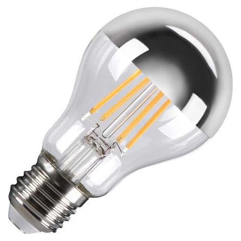 Source LED A60, E27, chrome, 7,5W, 2700K, tête miroir, variable (1005305)