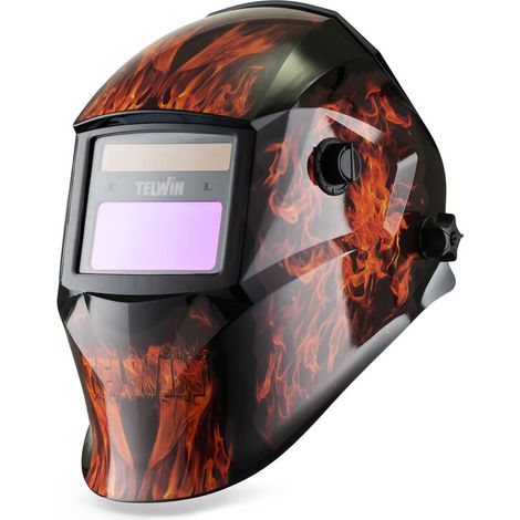 Telwin 804235 Selbstverdunkelnder Maskenhelm MMA MIG-MAG WIG DIN 4/9 ÷ 13