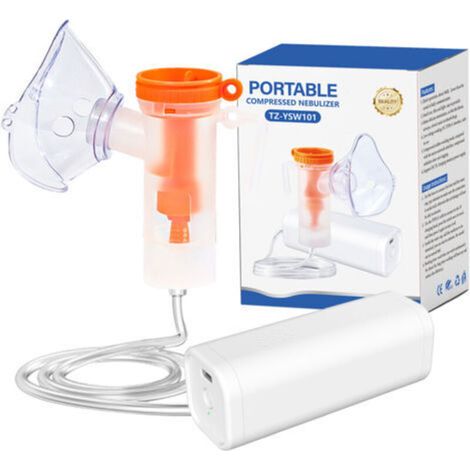 Nébuliseur portatif, nébuliseur à compresseur, inhalateur silencieux pour adultes et enfants, pour les maladies respiratoires et la toux (1/5)