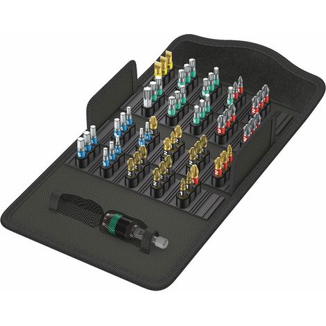 WERA 057441 Bit-Safe Bitorsion Torsion Bit & Holder 61 Piece Set