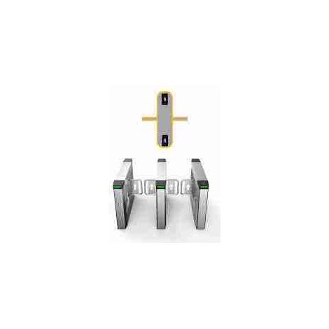 ASGB620K-D - Módulo de torniquete interno/externo con motor de doble barrera derecho e izquierdo 2 lectores