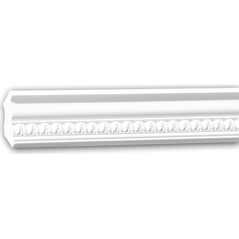 Cornice soffitto parete poliuretano 150206 Profhome modanatura tipo stucco stile neoclassico bianco 2 m