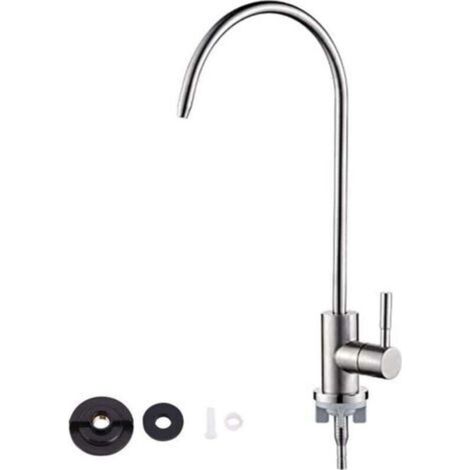 1/4" verchromter Edelstahl-Wasserhahn mit Umkehrosmose-Schwanenhals-Trinkwasserfilter für die Küche (1/5)